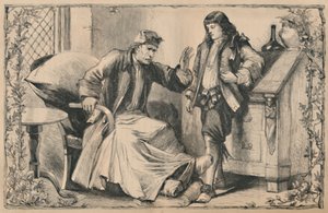 Crusoe Advised by his Father, c1870 av Unbekannt