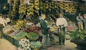 Kubansk fruktaffär, c1910 av Unbekannt