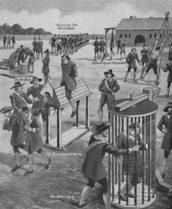 Nyfiken gammaldags militära straff, c1934 av Unbekannt