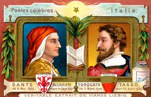 Dante Allighieri och Torquato Tasso, c1900 av Unbekannt