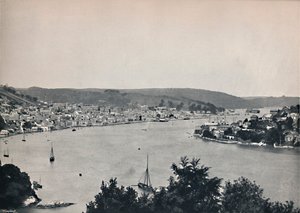 Dartmouth - allmän bild, visar Britannia Floating Naval College, 1895 av Unbekannt