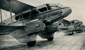 De Havilland DH89-flygplan som används på några av Railway Air Service-rutter, c1934 c1937 av Unbekannt