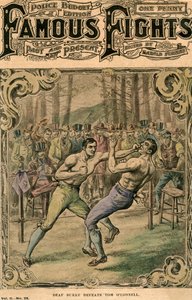 Döva Burke besegrar Tom OConnell, 1837 sent 1800- eller tidigt 1900-tal av Unbekannt