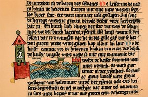 Frederick Barbarossas död, c1154, 1907. av Unbekannt
