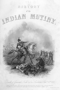 General Neills död före Lucknow, 25 september 1857, c1860 av Unbekannt