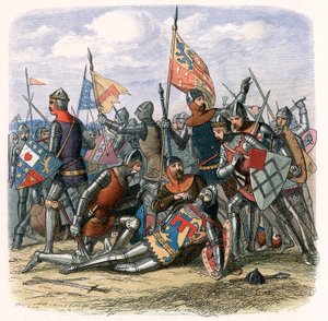 Henry Percy Harry Hotspurs död i slaget vid Shrewsbury, 21 juli 1403, c1860 av Unbekannt