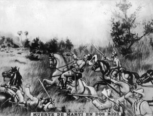 Martis död i slaget vid två floder, 1895, 1920-talet av Unbekannt