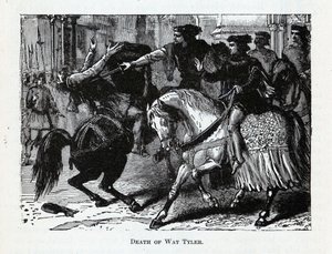 Wat Tylers död, 1882 av Unbekannt