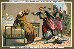 Död av pastor Salvatore, en franciskanermunk, 1895 av Unbekannt