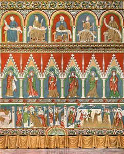 Decoration in Stora Råda Old Church, Västra Götaland, Sweden, 1928. av Unbekannt