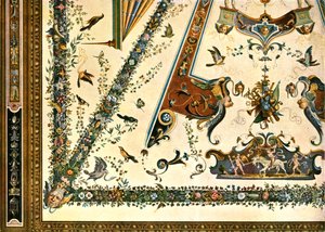 Dekoration i Uffizierna, Florens, Italien, 1928. av Unbekannt