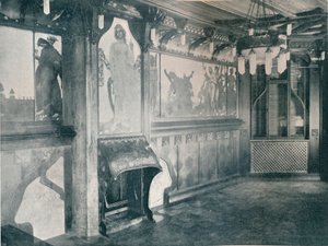 Dekorationer för ett musikrum av Fritz Erler, c1899 av Unbekannt