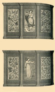 Dekorationer av den västra matsalen, South Kensington Museum, c1865, 1881. av Unbekannt