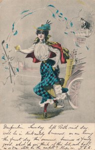 Dekorativ kvinnlig golfare 1, c1904 av Unbekannt