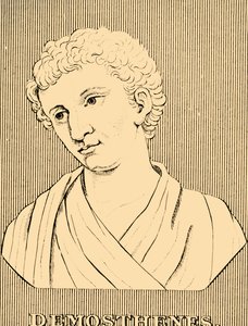 Demosthenes, 384-322 f.Kr., 1830. av Unbekannt