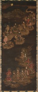 Descent of the Nine Luminaries and the Seven Stars at Kasuga, 1300-talet. av Unbekannt