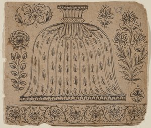 Design för vattenpipa, sent 1800-tal. av Unbekannt