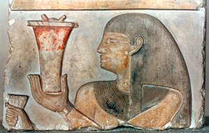 Detalj av en basrelief från El-Bahrain, Egypten, 22-1900-talet f.Kr av Unbekannt