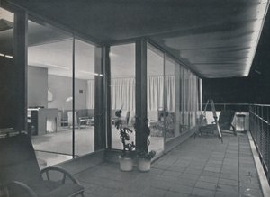 Detaljer om Richard J. Neutras flervåningshus, 1942 av Unbekannt