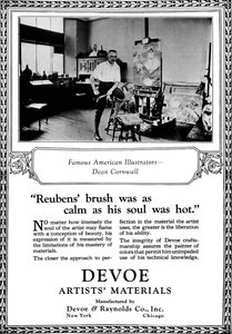 Devoe Artists Material: Berömda amerikanska illustratörer - Dean Cornwell, c1923, 1923 av Unbekannt