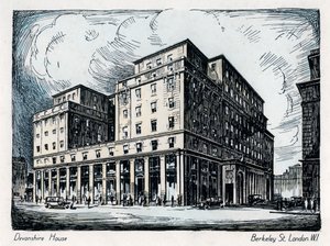 Devonshire House, Berkeley Street, London, c1910-1929 av Unbekannt