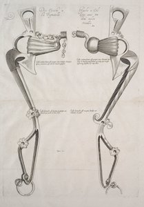 Diagram för hästbett, 1700-tal. av Unbekannt