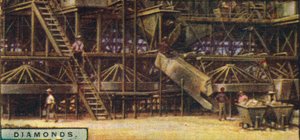Diamanter. Tvättverk, Kimberley, 1928 av Unbekannt