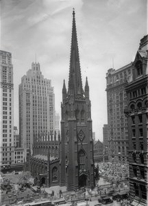 Die Trinity Church i New York. Hm 1935 av Unbekannt
