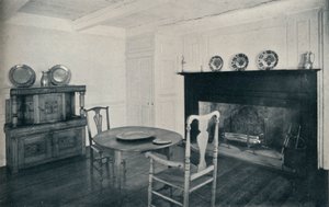 Matsal, cirka 1800, från Shenk House, Long Island, 1930 av Unbekannt