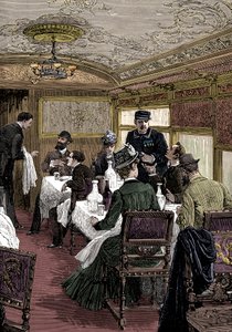 Matvagn på Orientexpressen, c1885 av Unbekannt