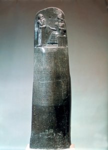 Dioritstele inskriven med Hammurabis lagar, 1700-talet f.Kr av Unbekannt