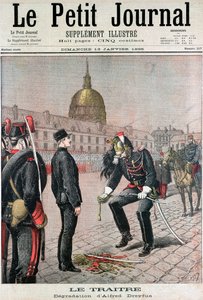 Vanära över Albert Dreyfus, 1895 av Unbekannt