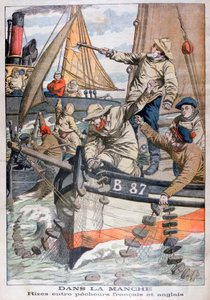 Tvist mellan franska och engelska fiskare i kanalen, 1904 av Unbekannt