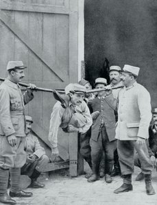 Distraktioner vid fronten, den mänskliga ormen, Frankrike, första världskriget, 1915 av Unbekannt