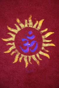 Diwali rangoli i Shirdi Sai Baba-templet, Leicester. Storbritannien av Unbekannt
