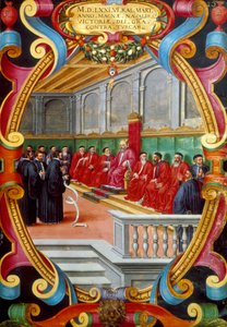 Doge av Venedig och hans råd, sent 1500-tal av Unbekannt