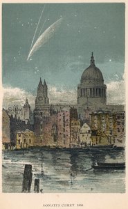 Donatis komet från 1858 sett över St Paul