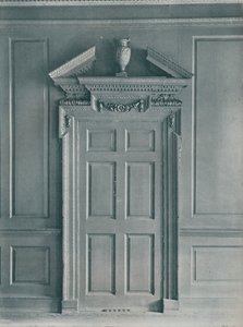 Dörr till panelrum, tidig georgiansk, 26, Hatton Garden, c1909 av Unbekannt