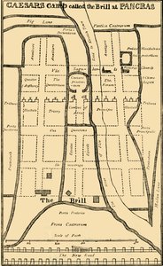 Dr. Stukeleys plan för lägret vid St. Pancras, c1750, c1876. av Unbekannt