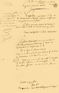 Utkast till...återupprättande av den gregorianska kalendern, 29 augusti 1805, 1921. av Unbekannt