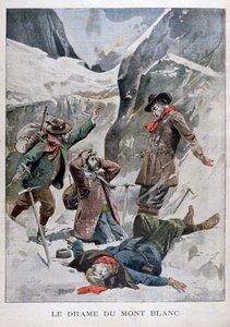 Drama på Mont Blanc, Alperna, 1902 av Unbekannt