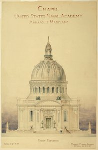 Drawing, Chapel, U.S. Naval Academy av Unbekannt
