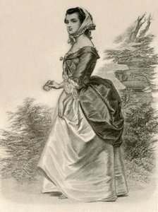 Klänning av en ung dam från Virginia, c1775, 1937. av Unbekannt