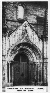 Durham Cathedral dörr, norra sidan, c1920-talet av Unbekannt