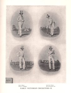 Tidiga viktorianska cricketspelare, 1800-talet 1912 av Unbekannt