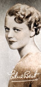 Edna Best 1900-1974, brittisk scen- och filmskådespelerska, 1935 av Unbekannt