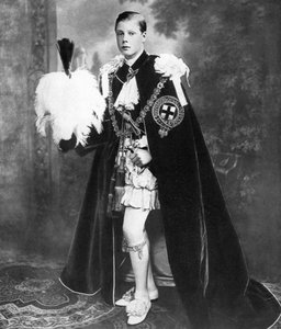 Edward, Prince of Wales som riddare av strumpebandet, tidigt 1900-tal av Unbekannt