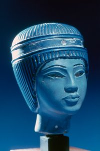 Egyptisk byst, kanske Tutankhamen, 18:e dynastin av Unbekannt