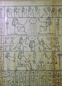 Egyptisk skildring av en begravning och inträde i underjorden, Papyrus of Ani av Unbekannt