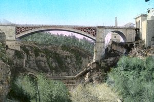 El-Kantara Bridge, Constantine, nordöstra Algeriet av Unbekannt